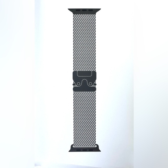 Apple iWatch 49mm BLACK Titanium Milanese Loop size "M",for Ultra 2, Sealed, New - Picture 1 of 9